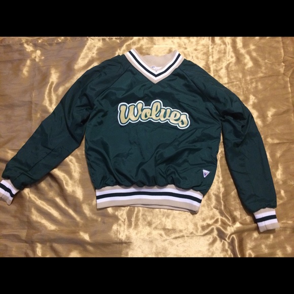 Green and Gold Wolves pullover - Picture 1 of 2